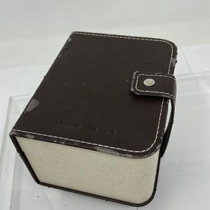 BAUME & MERCIER Watch Box Brown Leatherette and Beige Linen